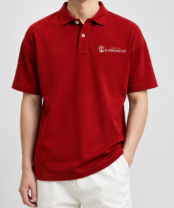 ÁO POLO OVERSIZE ELITERONETOP ĐỎ THÊU LOGO PREMIUM