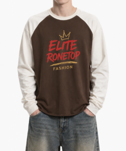ÁO RAGLAN OVERSIZE ELITERONETOP NÂU KEM