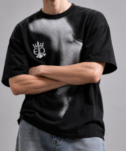 ÁO THUN OVERSIZE ELITERONETOP ĐEN GRAPHIC FACE PREMIUM