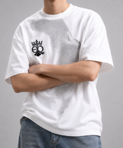 ÁO THUN OVERSIZE ELITERONETOP TRẮNG GRAPHIC FACE PREMIUM