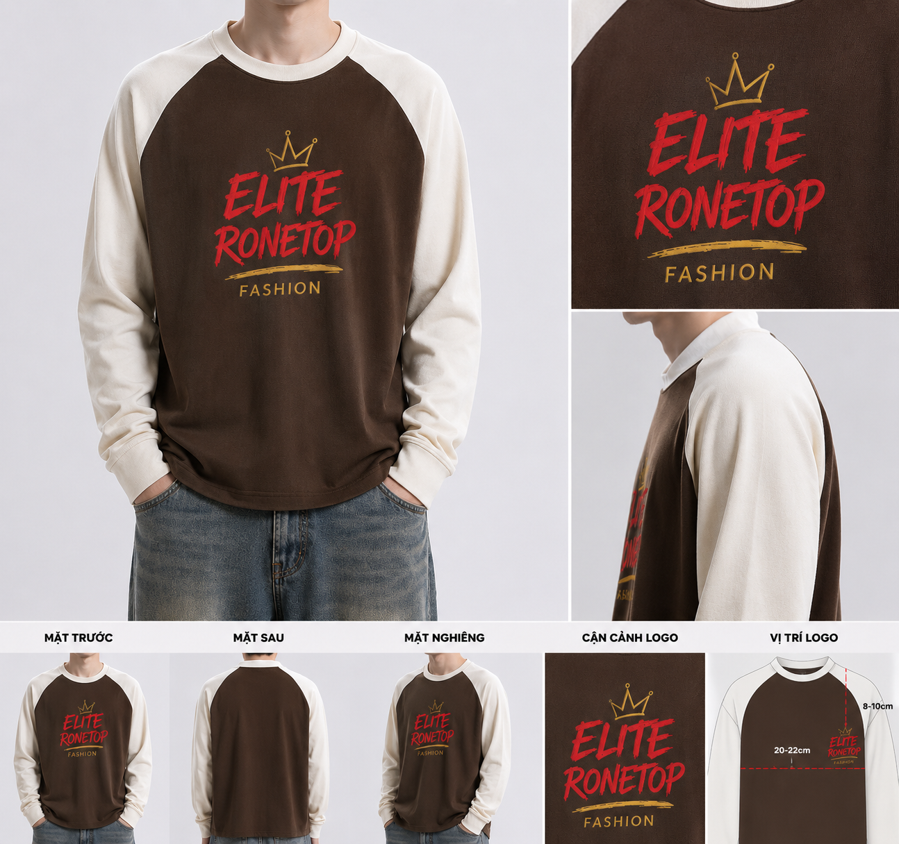 detail ao raglan logo do